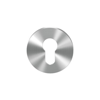 Cilinder rozet 53x6mm RVS