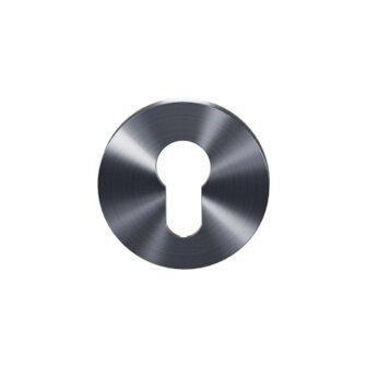 Cilinder rozet 53x6mm Antraciet PVD
