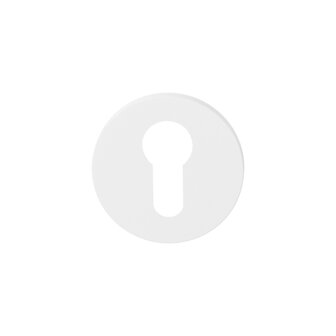 Cilinder rozet 53x6mm Wit