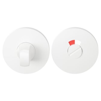 Toiletgarnituur rond 53x6mm stift 8mm Wit Egaal