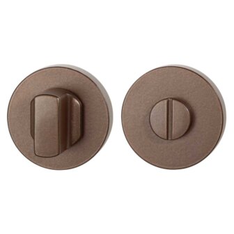 Toiletgarnituur rond 50x8 mm stift 8 mm grote knop Bronze Blend
