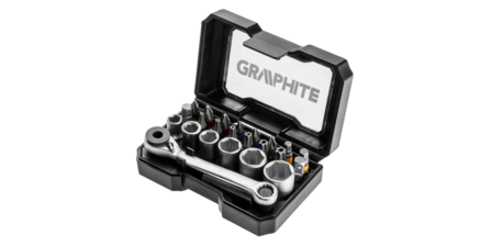 Graphite Bitset 24 delig met ratelsleutel