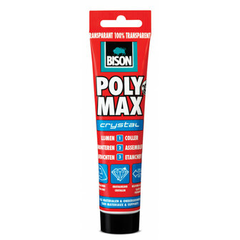 Bison Poly Max Crystal transparant 115 gram