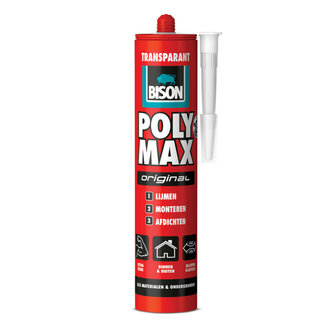 Bison Poly Max transparant 300 gr koker