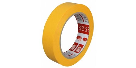 Professioneel afplaktape geel 25mm x 33 meter