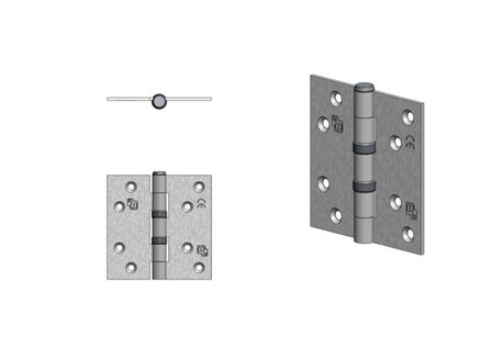 Kogellagerscharnier vz 89x89mm