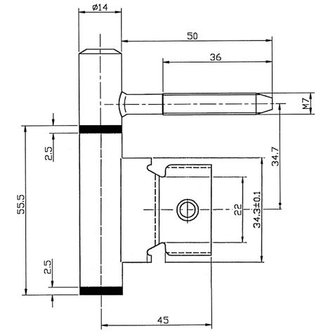 Z-paumelle tekening