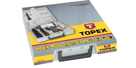 Topex SLAGMOERSLEUTELSET 1/2 in koffer