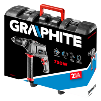 Graphite boormachine 650 watt koffer