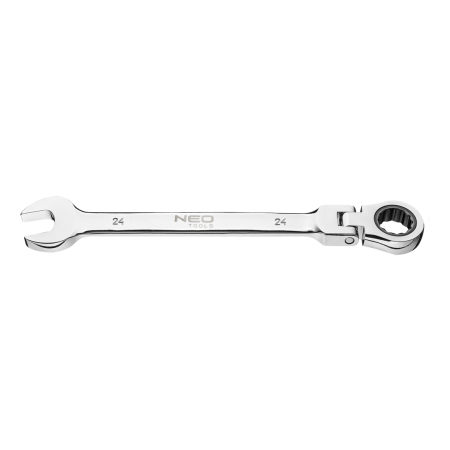 Steek/Ratelsleutel 24mm, met knik nek