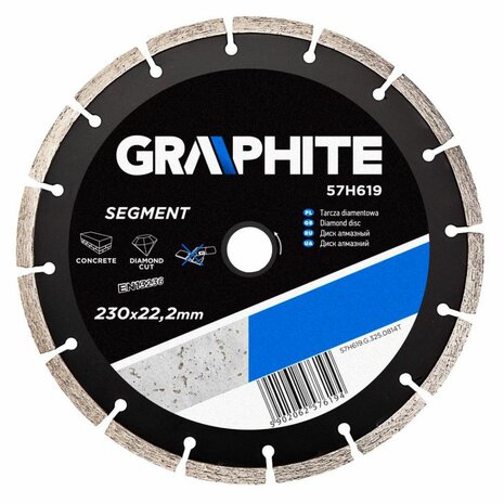Diamantschijf 230x22,2x8,0x2,7mm, Segment