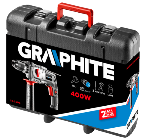 Graphite Boorhamer SDS 400watt koffer