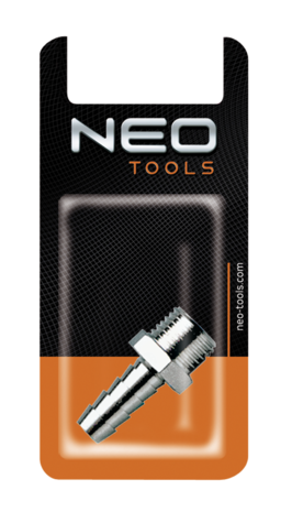 Neo Nippel met slang verbindstuk 6mm 1/4 verpakking