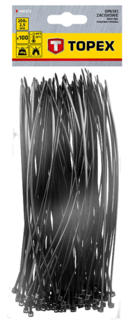 Kabelbundelband  tyribs 2,5 x 200mm ZWART vp