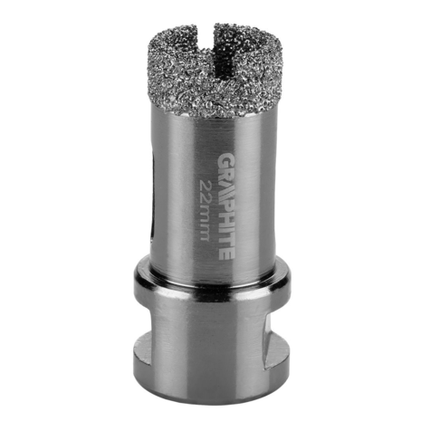 Diamantboor 22mm, M14 met Koeling Kern