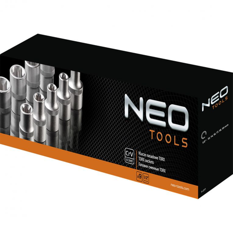 Neo Torx Inwending doppenset 9 delig doos