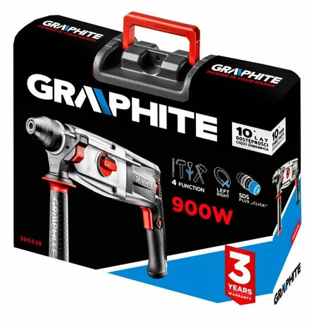 Graphite Boorhamer SDS 1300watt koffer