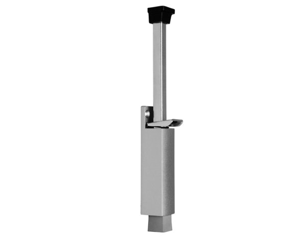 Deurvastzetter heavy duty uitslag 120 mm zilvergrijs