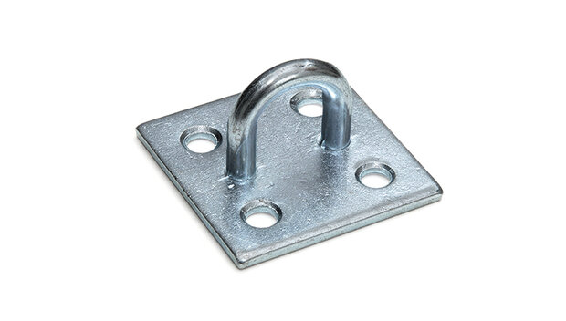 Muurplaat 55x55 mm verzinkt