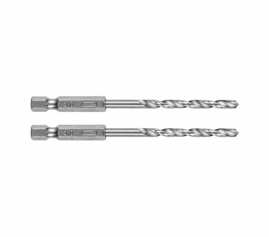 Metaalboor 4mm 1/4 (bit) aan sluiting