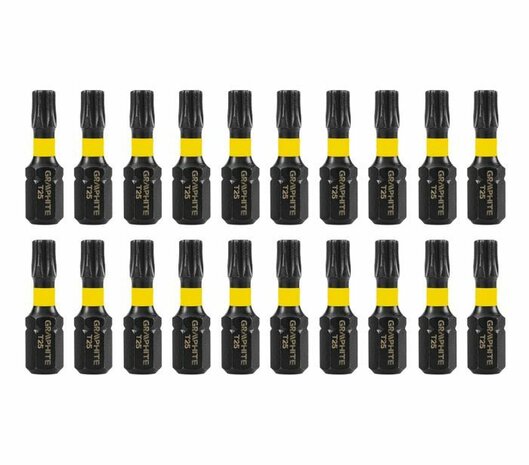 Impact bit TX25 x 25 mm, 20 st 20stuks