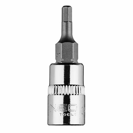 Bit dop 1/4 H3 (inbus) 37mm lang