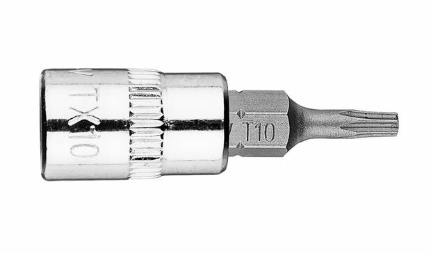 Bit dop 1/4 TX10 37mm lang horizontaal