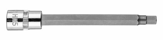 Bit dop 1/4 H5 (inbus) 87mm lang horizontaal