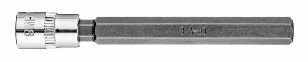 Bit dop 1/4 H8 (inbus) 87mm lang horizontaal