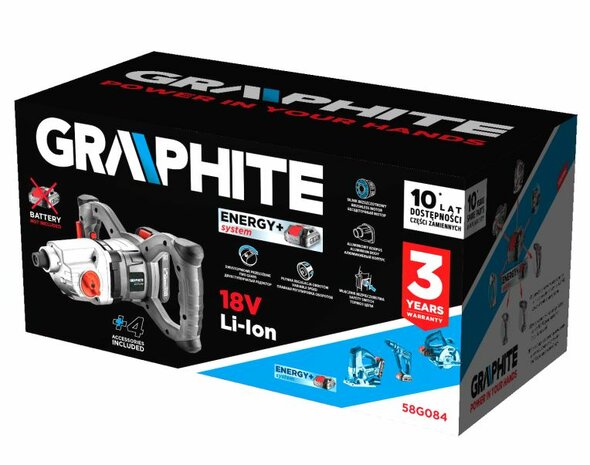 Mixer/Grondboor 18v Energy + doos