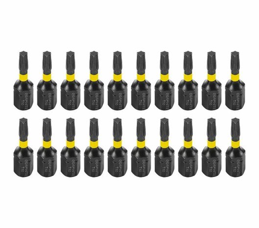 Impact bit TX10 x 25 mm, 20 st 