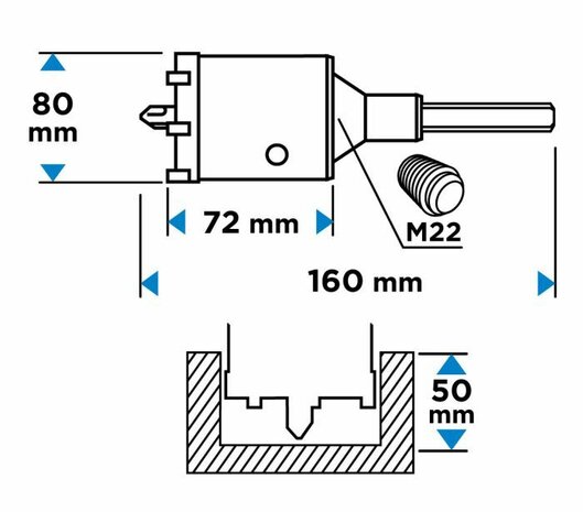 Komboor 80mm afbeelding