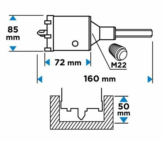 Komboor 85mm afbeelding