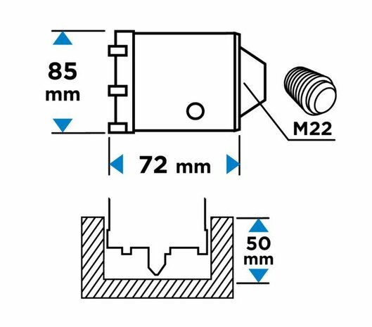 Komboor 85mm los afbeelding
