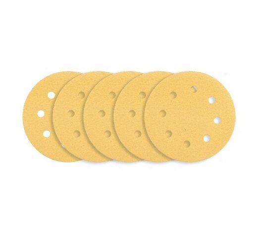 Cirkelschuurpapier 180mm 5x K80