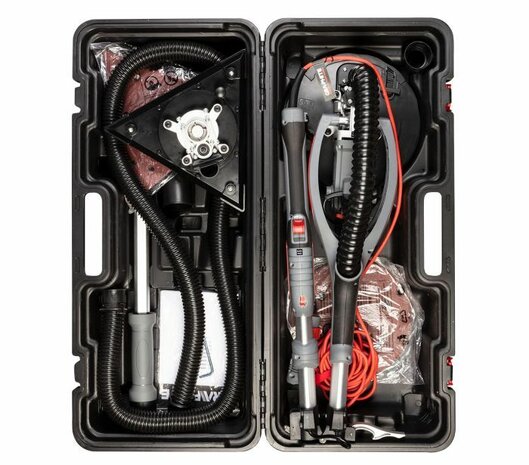 Graphite Gipsschuurmachine 710w koffer open