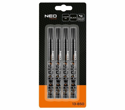 Permanent Marker Dik Zwart 4x verpakking