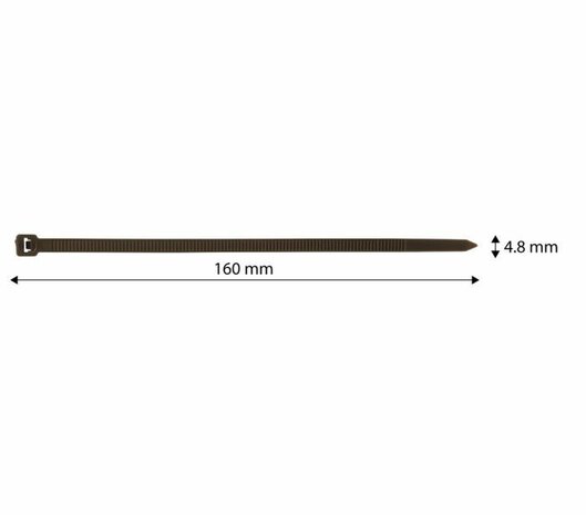 Tuin Tayrip 4,8x160mm Bruin 50 stuks maat