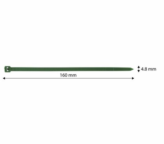 Tuin Tayrip 4,8x160mm Groen 50 stuks maat