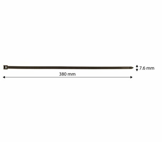 Tuin Tayrip 7,6x380mm Bruin 50 stuks maat