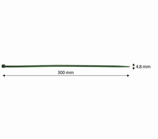 Tuin Tayrip 4,8x300mm Groen 50 stuks maat
