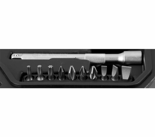 NEO Doorsteek Doppenset 1/4-3/8 46 Delig bits