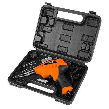 Soldeerpistool 200watt met accessoires