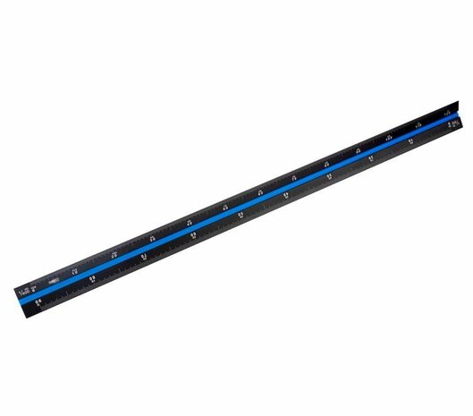 Schaal meter 30cm blauw