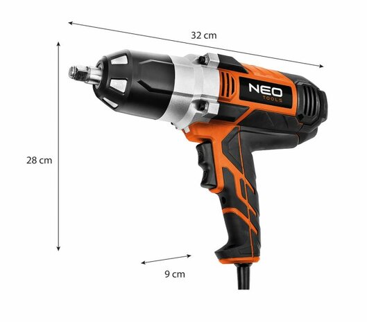 NEO  Slagmoer machine 950Nm 1020Watt formaat