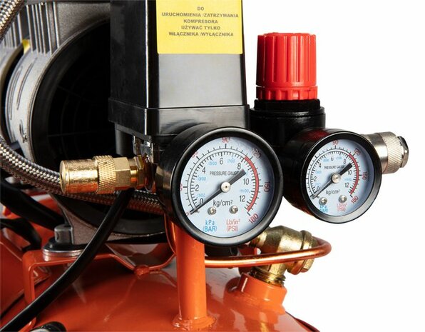 NEO Olie-vrije Compressor 24L Silent manometers