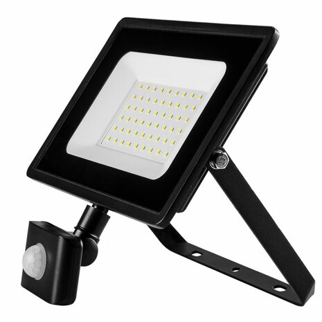 Bouwlamp 50Watt met Bewegings Sensor