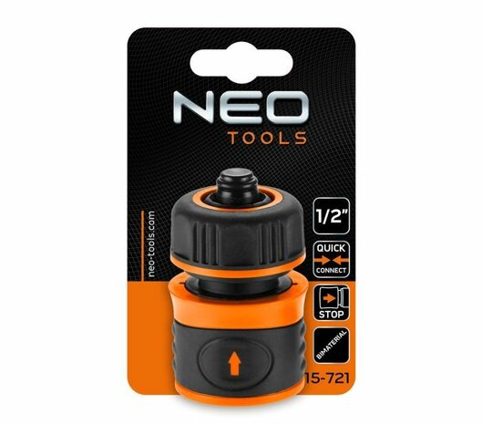 Koppelstuk 1/2" met STOP NEO verpakking