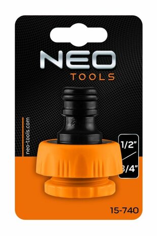 Krraan Koppeling 1/2" - 3/4" NEO verpakking