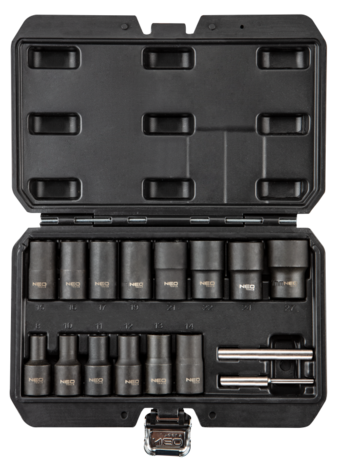 Bout Extractie set, 1/2" 16 Dlg foto